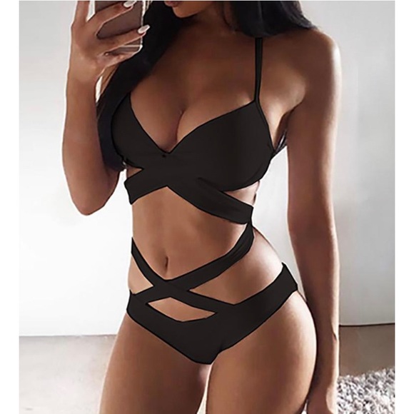 Adore Me Other - Black Bandage Bikini